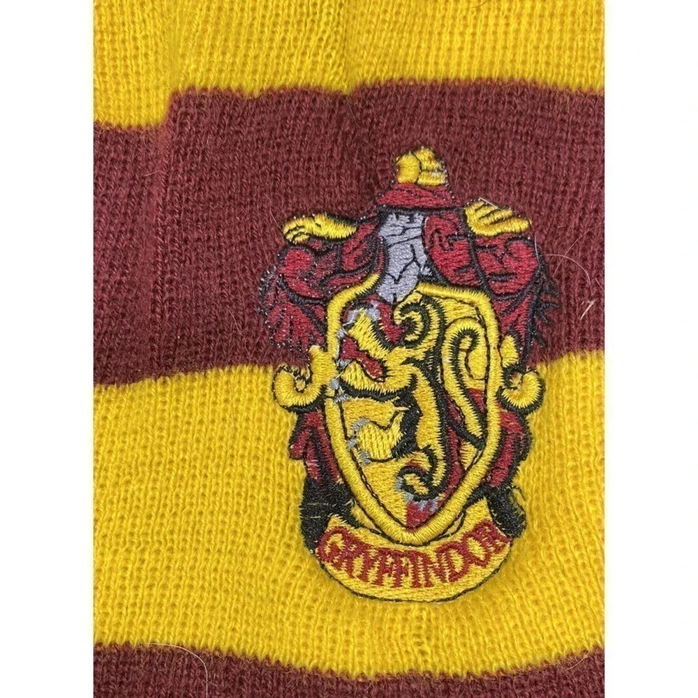 Harry Potter Vouge Gryffindor House Cosplay Knit Costume Scarf Wrap Red Gold